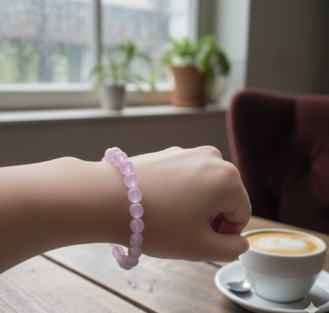 natural rose quartz healing bracelet – pink crystal beaded love & harmony wrist mala natural rose quartz healing bracelet – pink crystal beaded love & harmony wrist mala