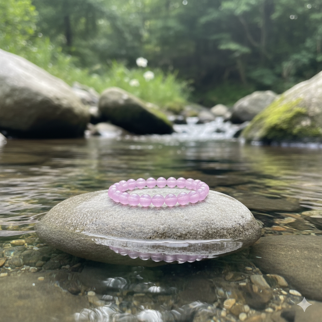 natural rose quartz healing bracelet – pink crystal beaded love & harmony wrist mala natural rose quartz healing bracelet – pink crystal beaded love & harmony wrist mala