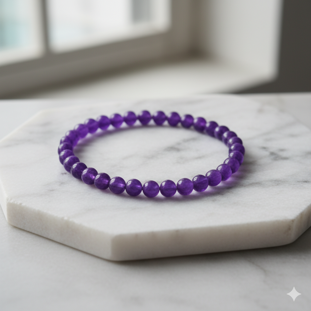 premium amethyst crystal beaded bracelet – spiritual protection & calm energy band premium amethyst crystal beaded bracelet – spiritual protection & calm energy band