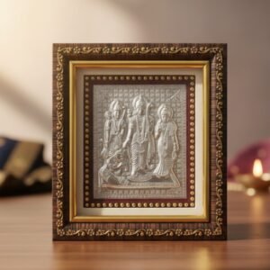 Blessed Shree Ram Darbar 999 Silver Collectible Frame