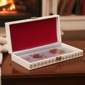 999 Silver Shuddh Chandi Aarti Sangrah  in Elegant Wooden Case